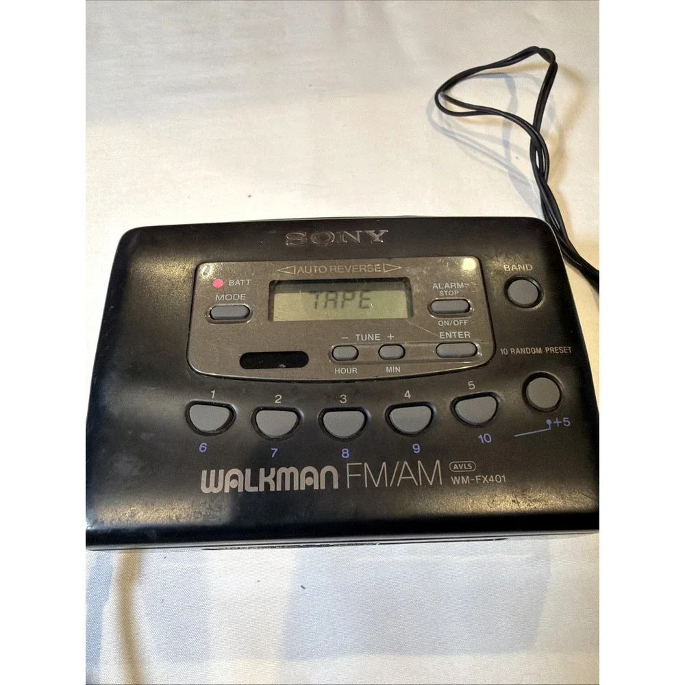 Sony Walkman WM-FX401 AM/FM Cassette Player Parts Repair Radio Works